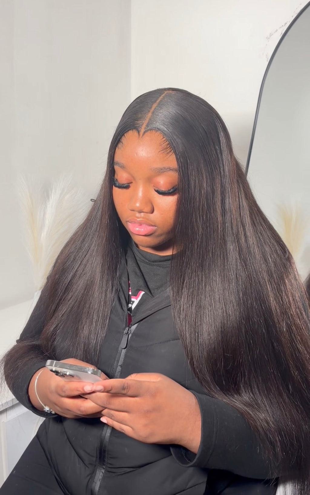 SIGNATURE BLACK VIRGIN LACE FRONTAL WIGS 13X4, 13X6 (straight)