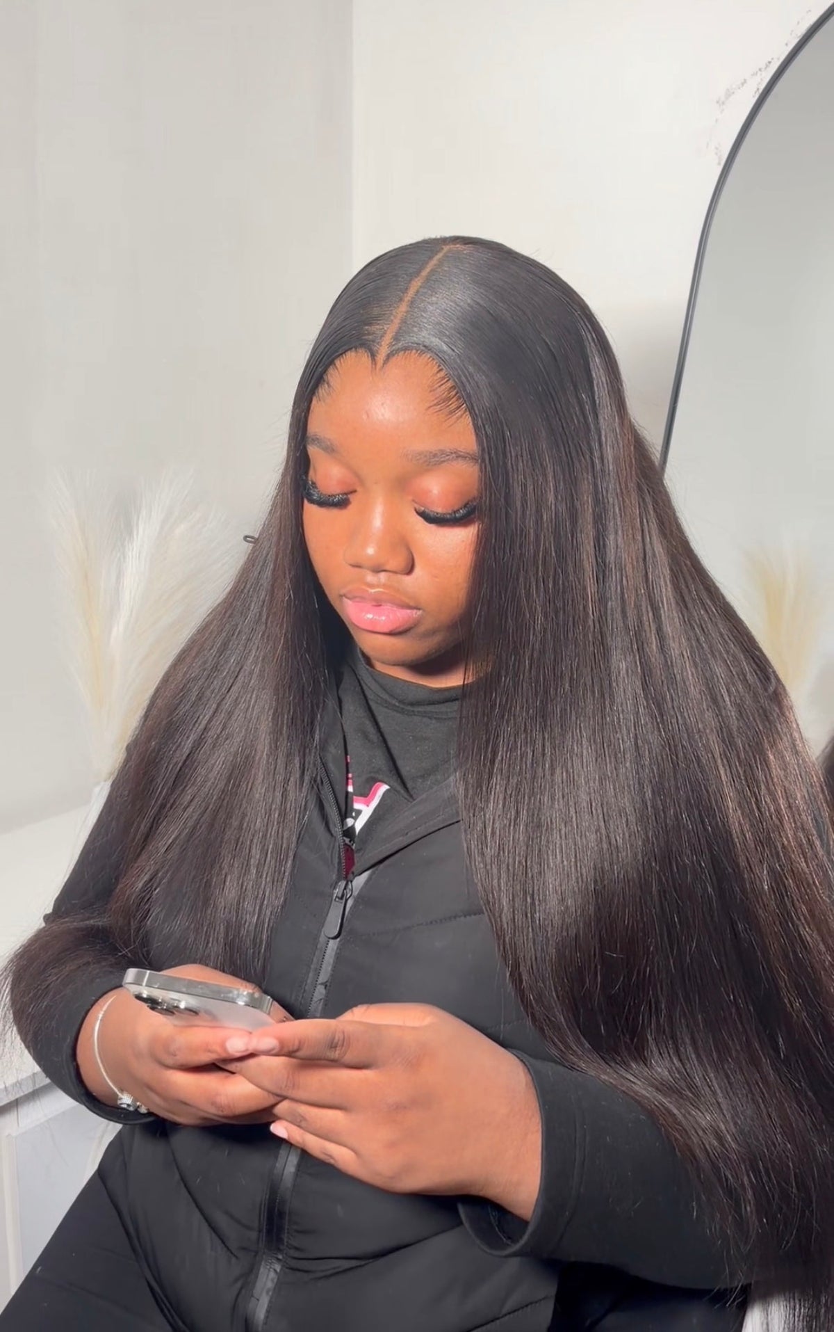 SIGNATURE BLACK VIRGIN LACE FRONTAL WIGS 13X4, 13X6 (straight)