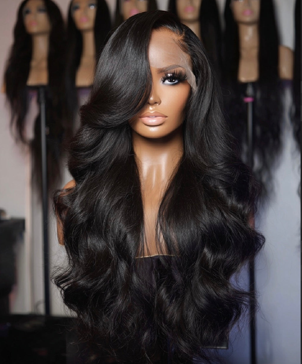 SIGNATURE BLACK VIRGIN LACE
FRONTAL WIGS 13X4, 13X6 (body wave)